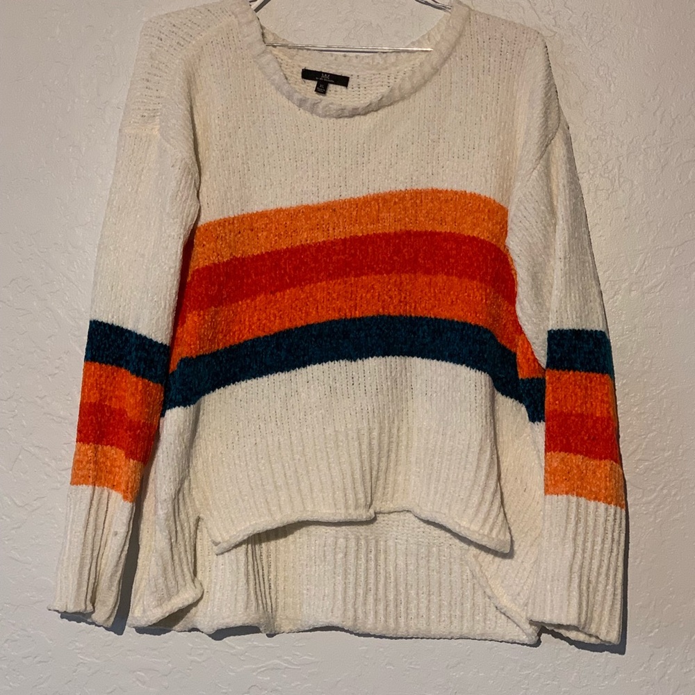 Rainbow stripe sweater